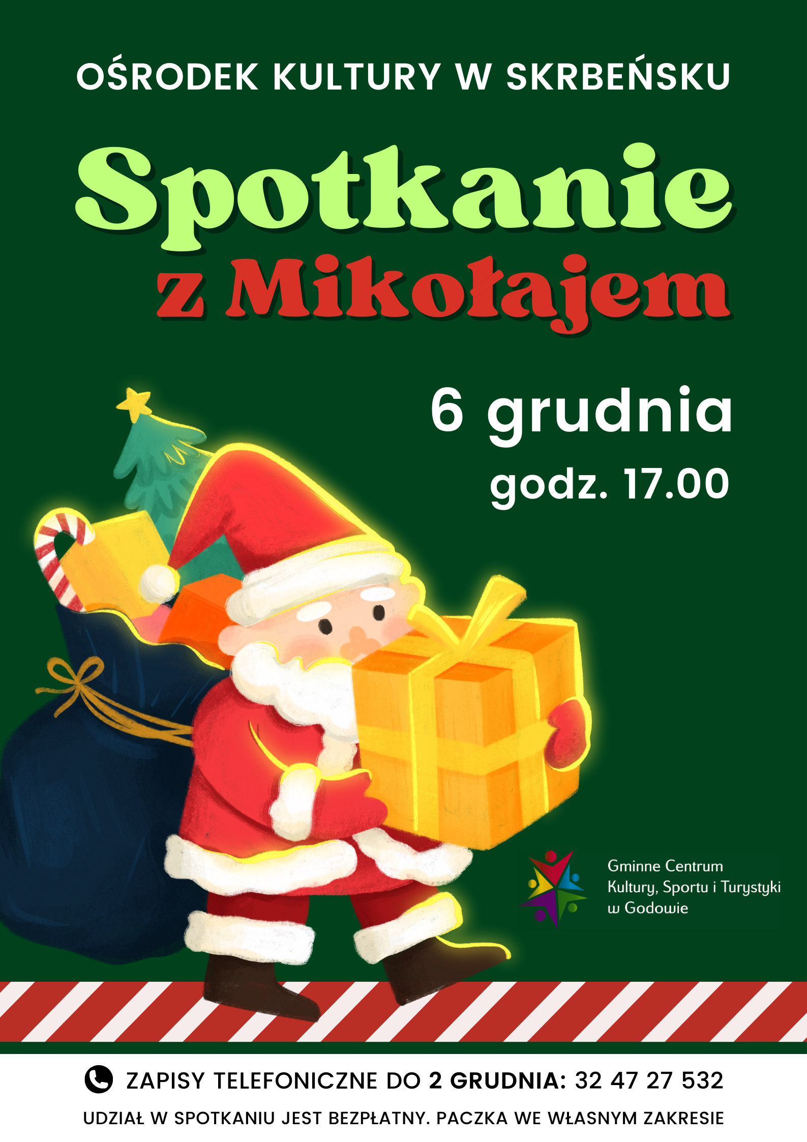 Plakat na Spotkanie z Mikołajem